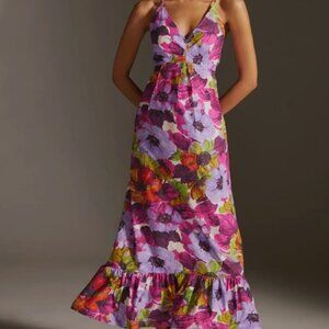 NWOT Anthropology Plenty by Tracy Reese Floral Maxi Dress SP